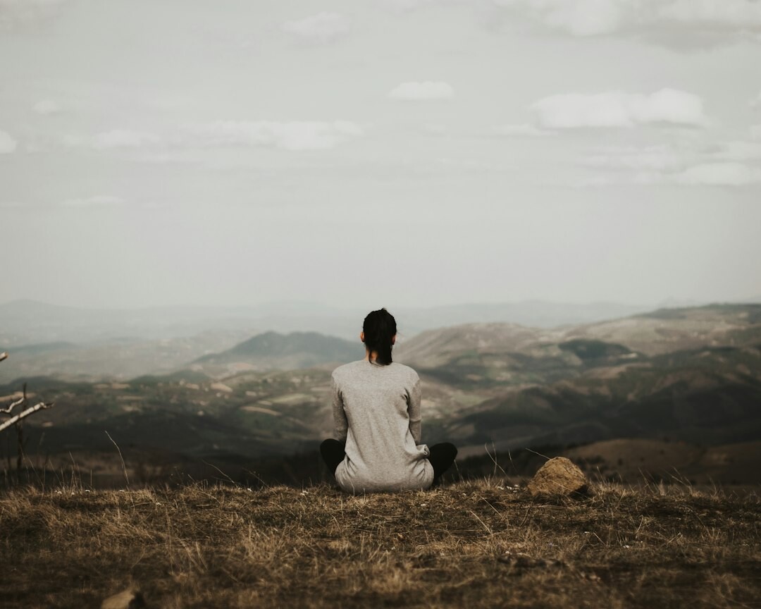 person meditating for mindfulness
